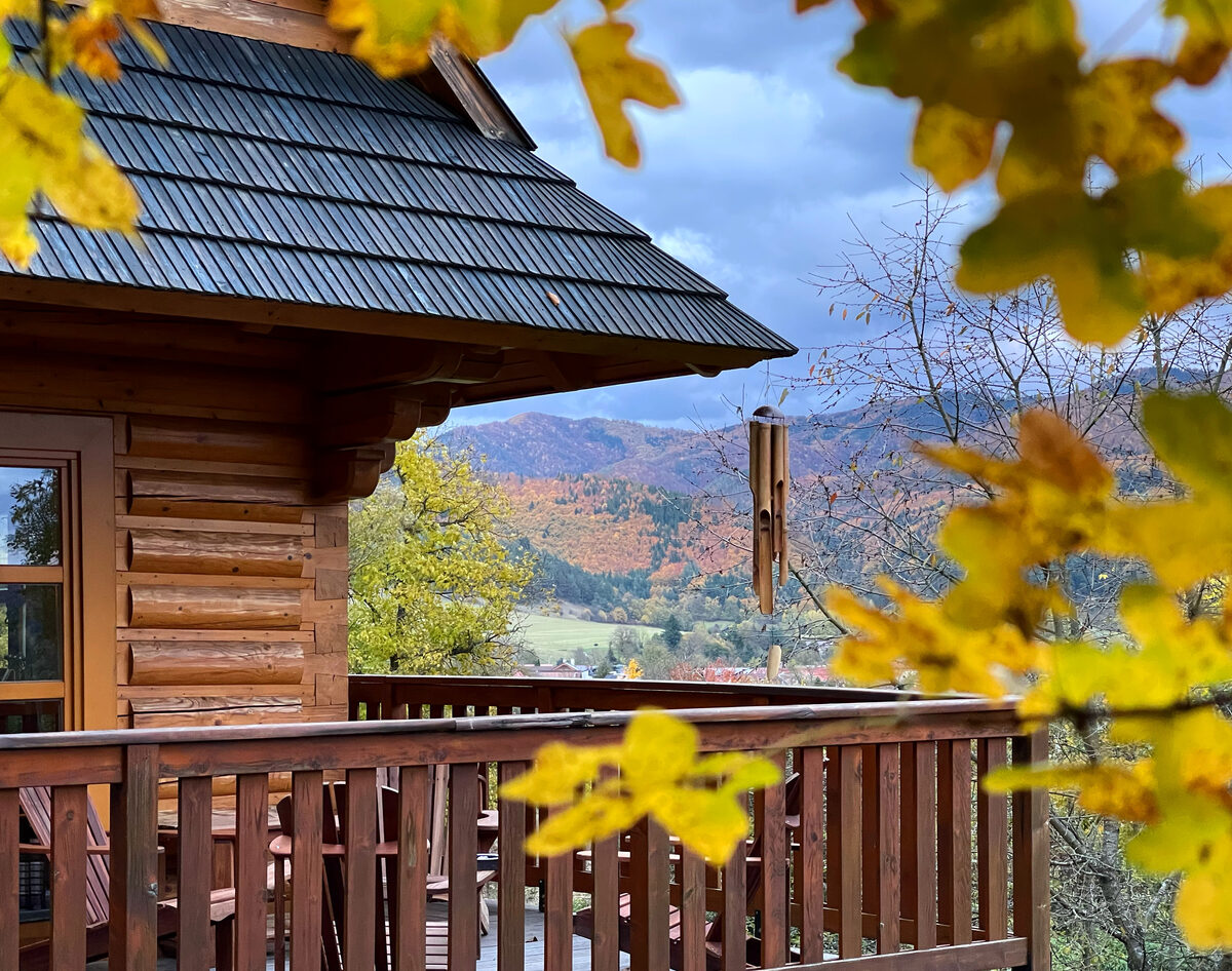 Terrace in autumn colours